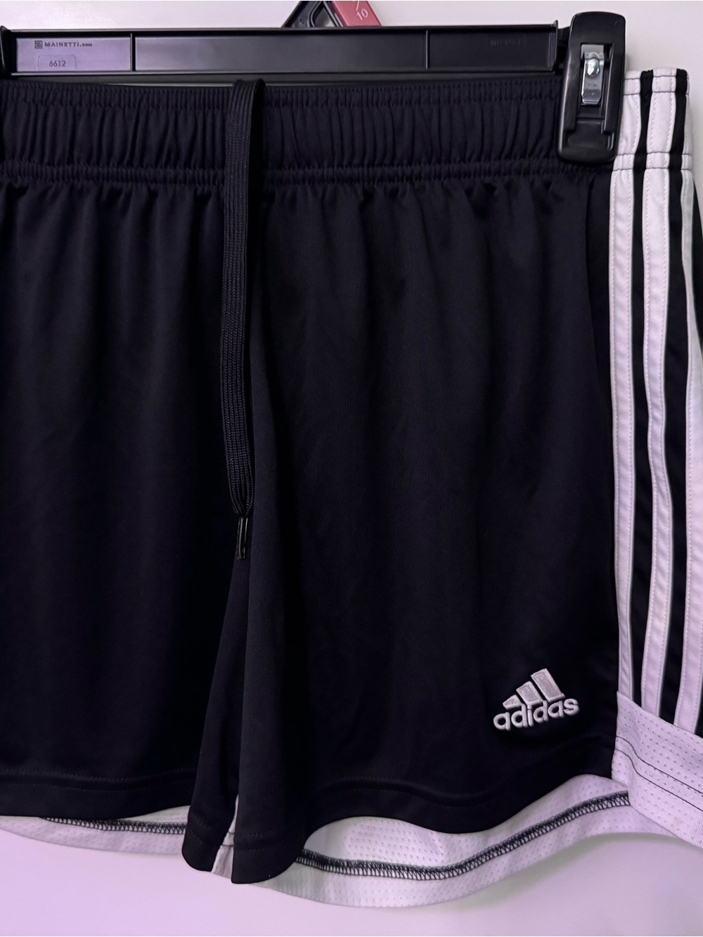 Adidas Black Athletic Drawstring Shorts